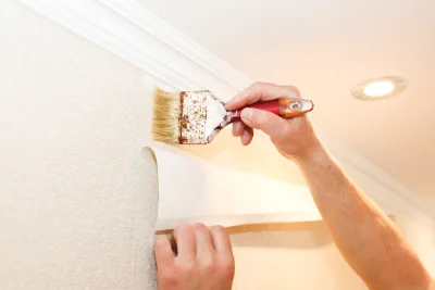 Pose de papier peint à Chailley — revêtements muraux et toiles de verre